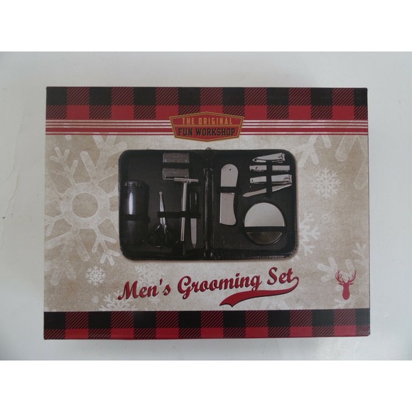 Other - The Original Fun Workshop Men's Grooming Set Zipping Organizer and Travel